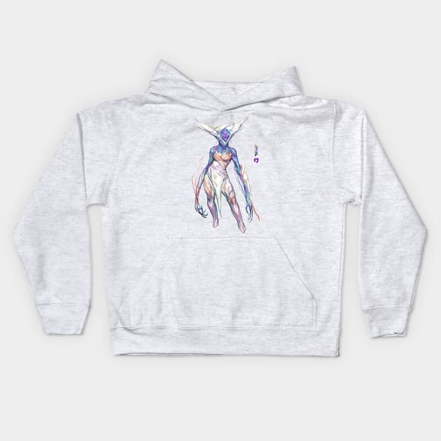 Lady Purple Kids Hoodie by OneDalatian